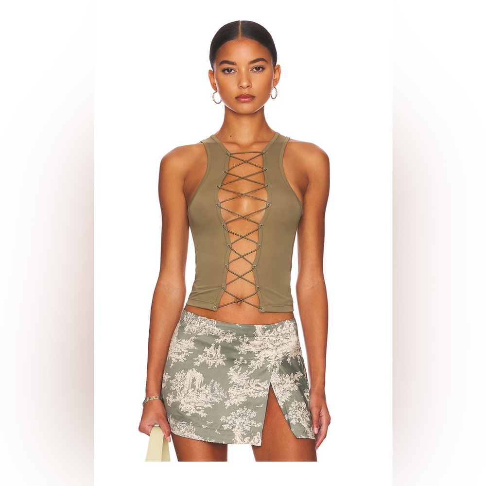 Miaou Mystic tank new with tags in Moss (Olive)